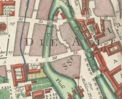 Ausschnitt eines Plans von G. M. Seutter